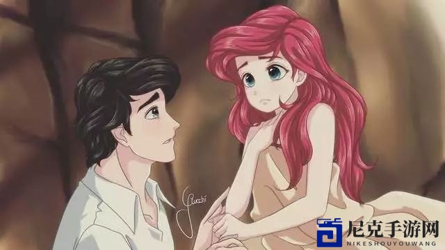 日系风迪士尼公主大眼美少女，国外画师作品广受赞誉