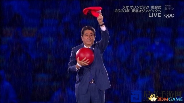 日本首相巴西闭幕式cos马里奥亮相