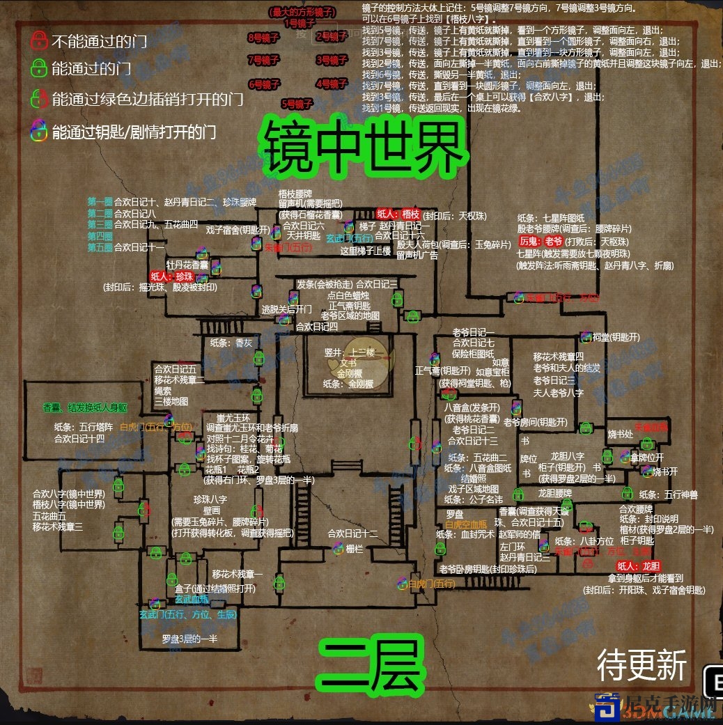 《纸人贰》完整地图一览