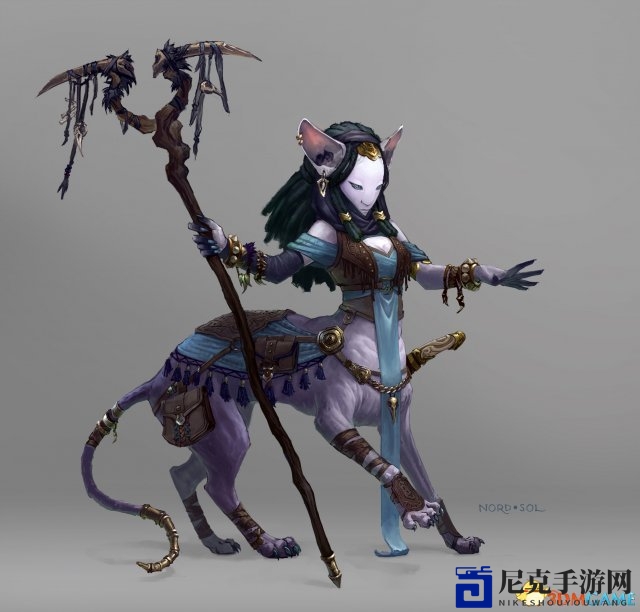 俄罗斯游戏画师精彩概念原画 黑裙美女疯狂杀戮