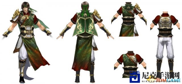 《真三国无双8》关兴形象曝光：龙头肩甲，战袍绿意盎然
