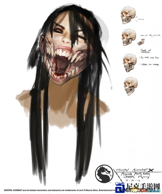 《真人快打X》原画大赏：魅惑面罩女侠展獠牙风采
