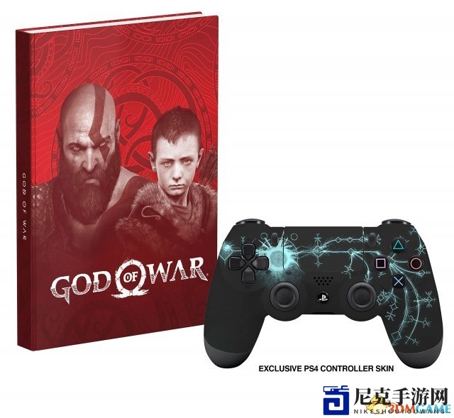 《战神4》主题PS4手柄曝光 寒冰之斧图案酷炫